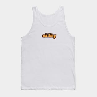 ability 001 Tank Top